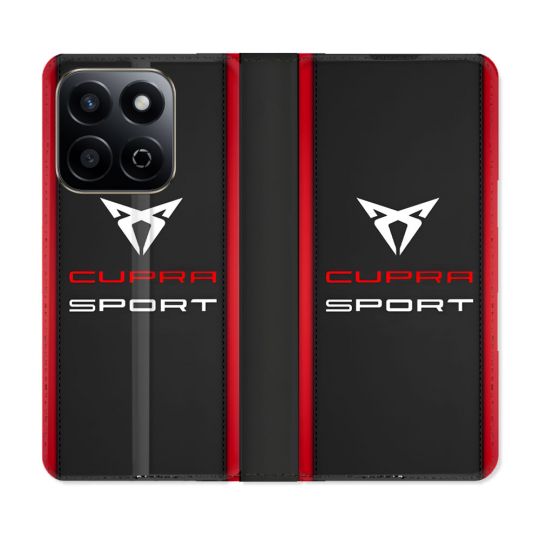 Housse cuir portefeuille Pour Honor 200 Smart 5G Cupra