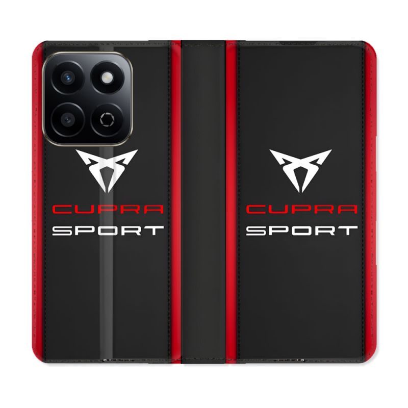 Housse cuir portefeuille Pour Honor 200 Smart 5G Cupra