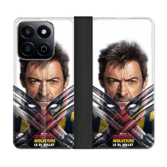 Housse cuir portefeuille Pour Honor 200 Smart 5G Deadpool Affiche