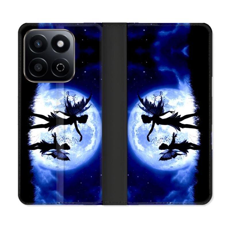 Housse cuir portefeuille Pour Honor 200 Smart 5G Fantastique Fee Lune