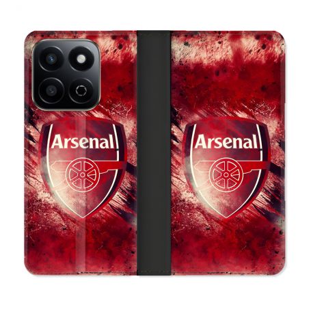 Housse cuir portefeuille Pour Honor 200 Smart 5G Foot Arsenal