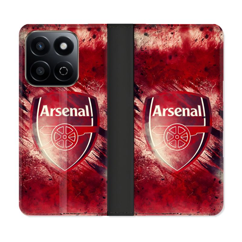 Housse cuir portefeuille Pour Honor 200 Smart 5G Foot Arsenal
