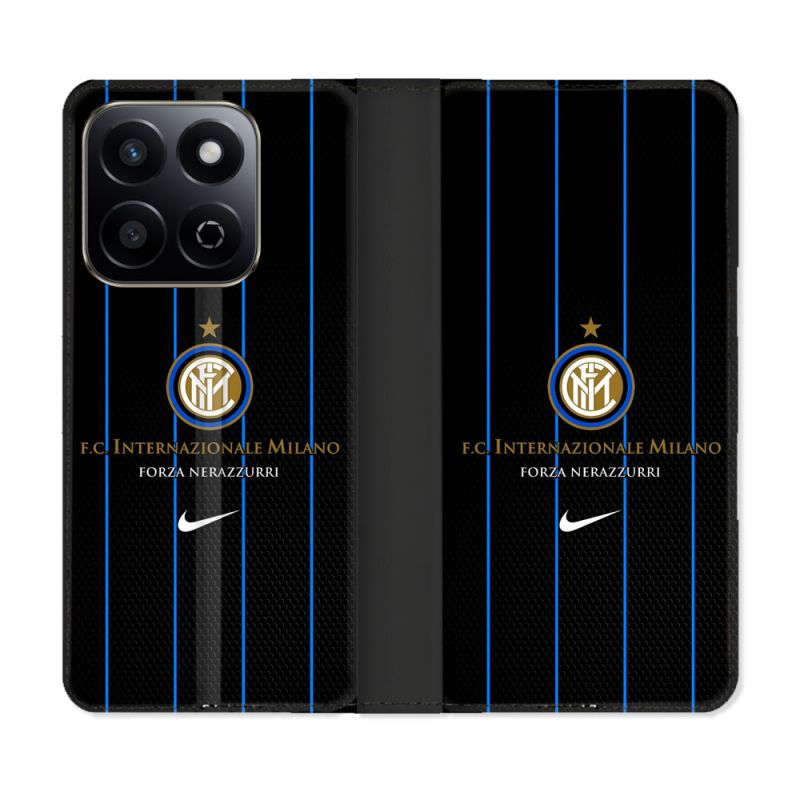 Housse cuir portefeuille Pour Honor 200 Smart 5G Foot Inter Milan