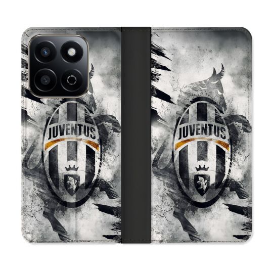 Housse cuir portefeuille Pour Honor 200 Smart 5G Foot Juventus Turin