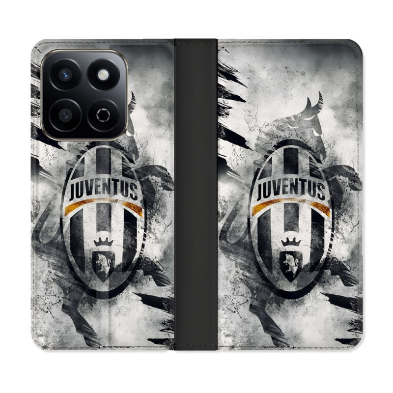 Housse cuir portefeuille Pour Honor 200 Smart 5G Foot Juventus Turin