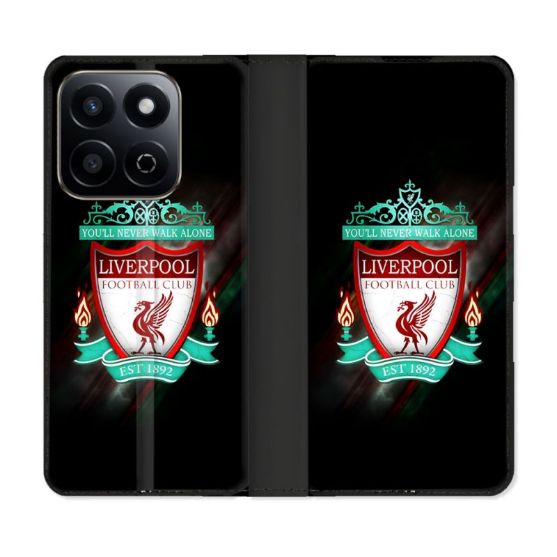 Housse cuir portefeuille Pour Honor 200 Smart 5G Foot Liverpool