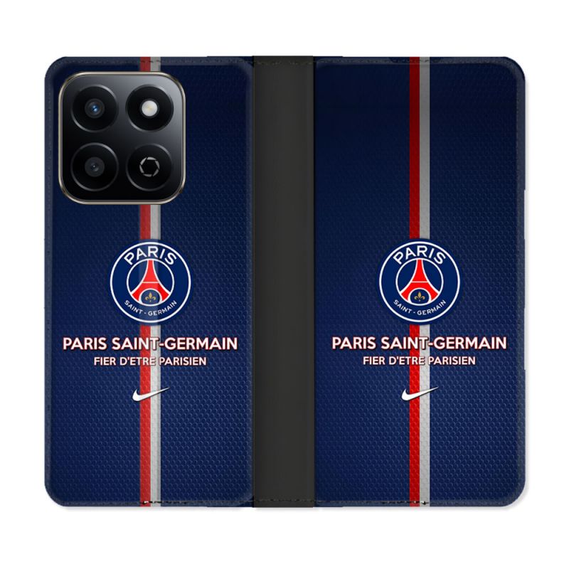 Housse cuir portefeuille Pour Honor 200 Smart 5G Foot PSG Fier
