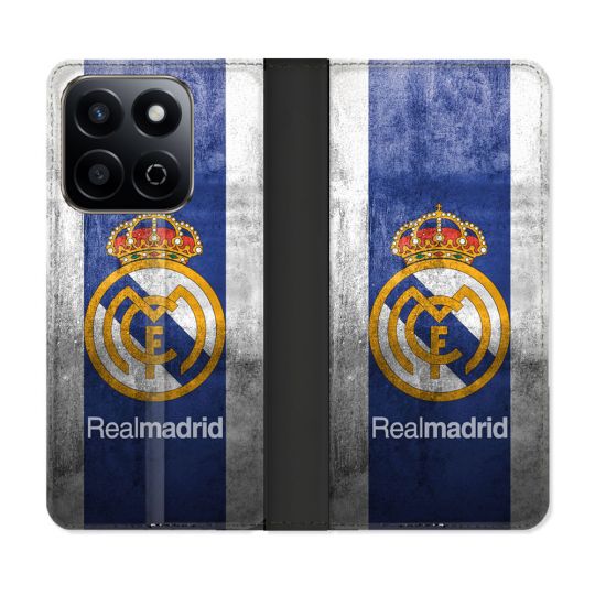 Housse cuir portefeuille Pour Honor 200 Smart 5G Foot Real Madrid