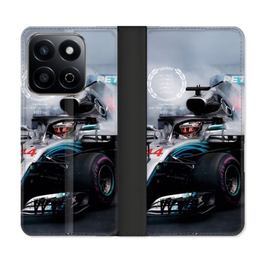 Housse cuir portefeuille Pour Honor 200 Smart 5G Formule 1 F1 Mercedes Petronas