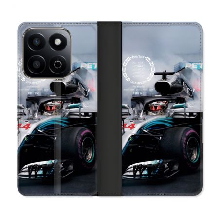 Housse cuir portefeuille Pour Honor 200 Smart 5G Formule 1 F1 Mercedes Petronas