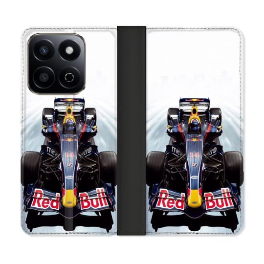 Housse cuir portefeuille Pour Honor 200 Smart 5G Formule 1 F1 Red Bull