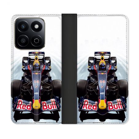 Housse cuir portefeuille Pour Honor 200 Smart 5G Formule 1 F1 Red Bull