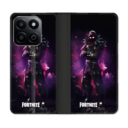 Housse cuir portefeuille Pour Honor 200 Smart 5G Fortnite Raven