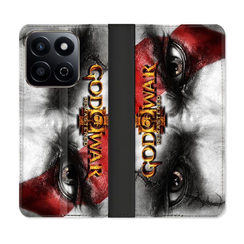 Housse cuir portefeuille Pour Honor 200 Smart 5G God Of War GOW