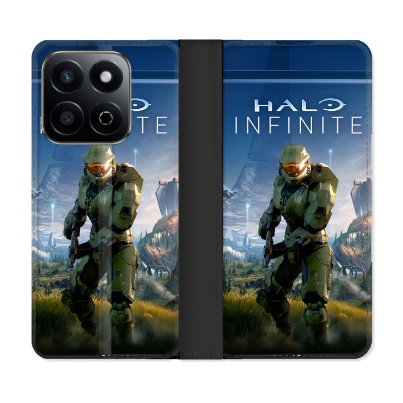 Housse cuir portefeuille Pour Honor 200 Smart 5G Halo