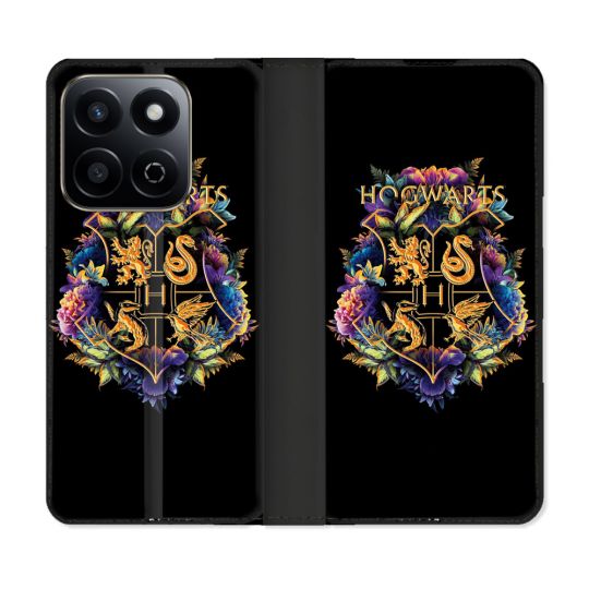 Housse cuir portefeuille Pour Honor 200 Smart 5G Harry Potter Hogwarts