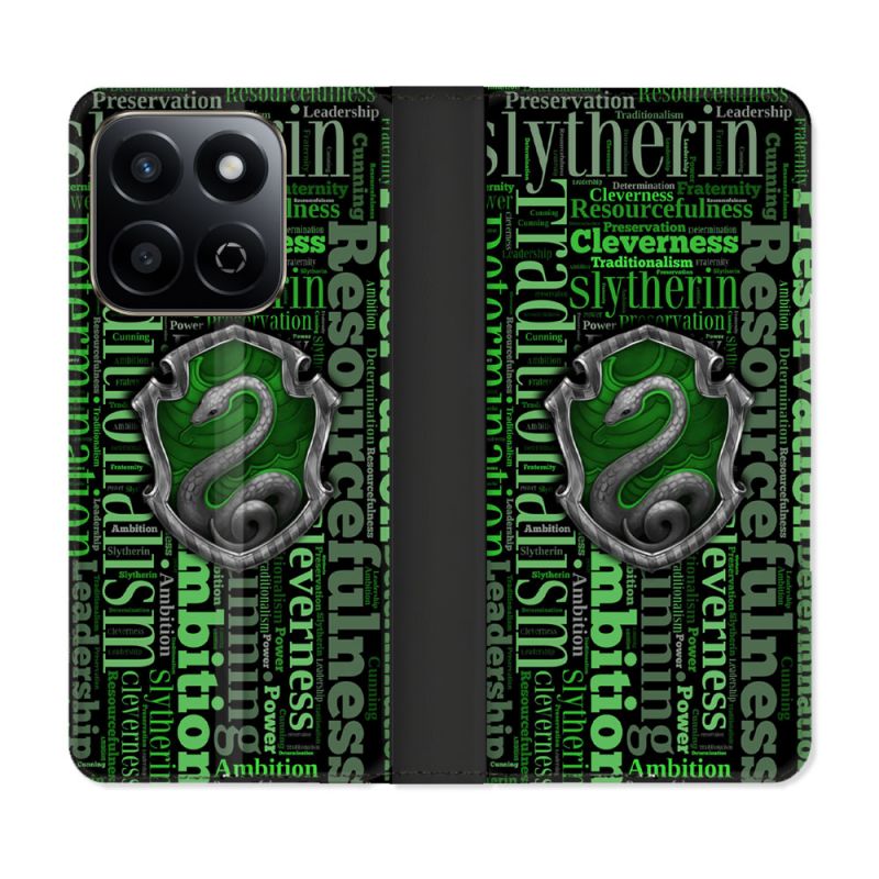 Housse cuir portefeuille Pour Honor 200 Smart 5G Harry Potter Serpentar