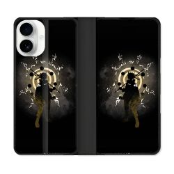 Housse cuir portefeuille Pour Iphone 17 Manga Naruto Sage