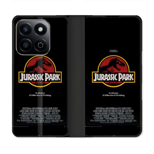 Housse cuir portefeuille Pour Honor 200 Smart 5G Jurassic Park Affiche