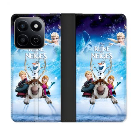 Housse cuir portefeuille Pour Honor 200 Smart 5G La Reine Des Neiges