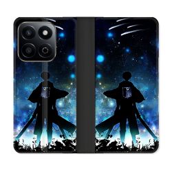 Housse cuir portefeuille Pour Honor 200 Smart 5G Manga Attaque Titans Levi