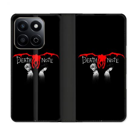 Housse cuir portefeuille Pour Honor 200 Smart 5G Manga Death Note Noir