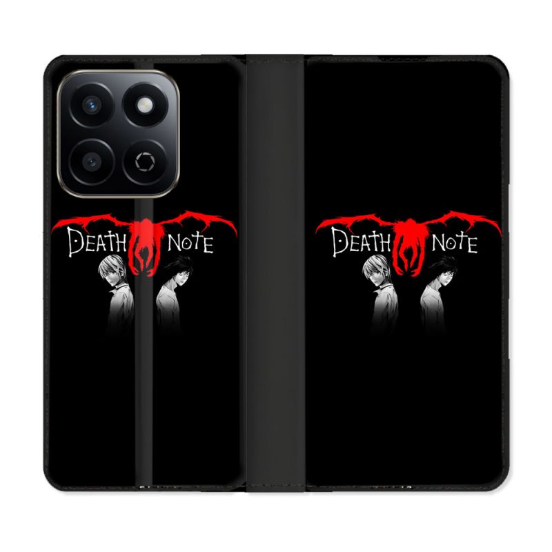 Housse cuir portefeuille Pour Honor 200 Smart 5G Manga Death Note Noir