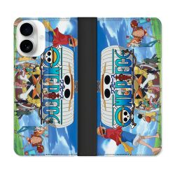 Housse cuir portefeuille Pour Iphone 17 Manga One Piece Sunny
