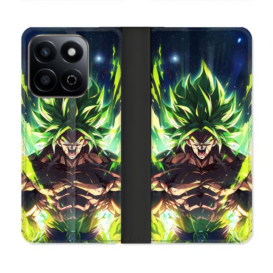 Housse cuir portefeuille Pour Honor 200 Smart 5G Manga Dragon Ball Broly
