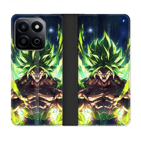 Housse cuir portefeuille Pour Honor 200 Smart 5G Manga Dragon Ball Broly