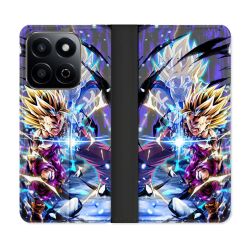 Housse cuir portefeuille Pour Honor 200 Smart 5G Manga Dragon Ball Sangohan Duo
