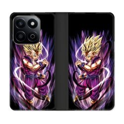 Housse cuir portefeuille Pour Honor 200 Smart 5G Manga Dragon Ball Sangohan Violet