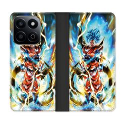 Housse cuir portefeuille Pour Honor 200 Smart 5G Manga Dragon Ball Sangoku Blanc