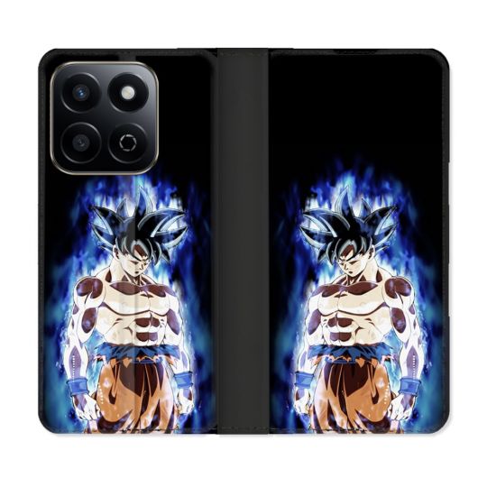 Housse cuir portefeuille Pour Honor 200 Smart 5G Manga Dragon Ball Sangoku Noir