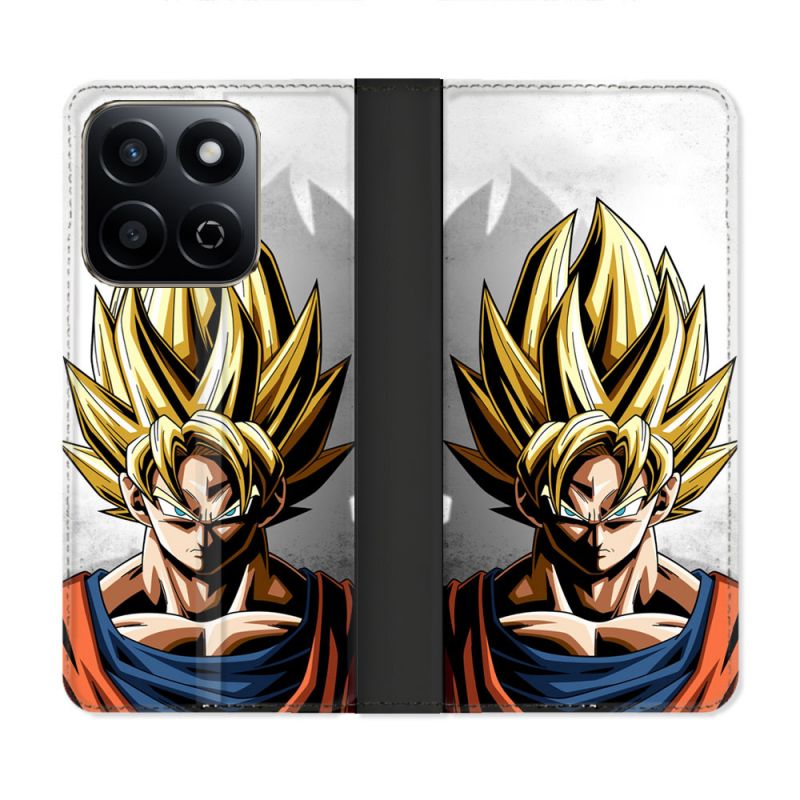 Housse cuir portefeuille Pour Honor 200 Smart 5G Manga Dragon Ball Sangoku Portrait