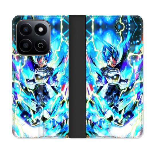 Housse cuir portefeuille Pour Honor 200 Smart 5G Manga Dragon Ball Vegeta Bleu