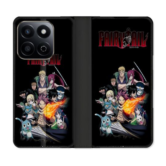 Housse cuir portefeuille Pour Honor 200 Smart 5G Manga Fairy Tail Logo Team