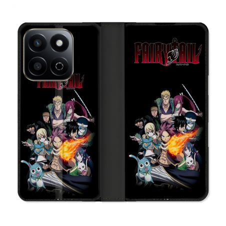 Housse cuir portefeuille Pour Honor 200 Smart 5G Manga Fairy Tail Logo Team