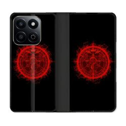 Housse cuir portefeuille Pour Honor 200 Smart 5G Manga Fullmetal Alchemist Logo