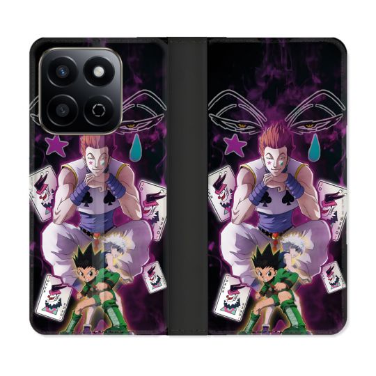 Housse cuir portefeuille Pour Honor 200 Smart 5G Manga Hunter X Hunter Hisoka
