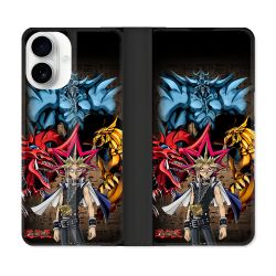 Housse cuir portefeuille Pour Iphone 17 Manga Yu Gi Oh