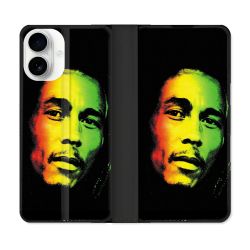Housse cuir portefeuille Pour Iphone 17 Musique Bob Marley 2
