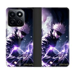 Housse cuir portefeuille Pour Honor 200 Smart 5G Manga Jujutsu Kaisen Gojo Saturo