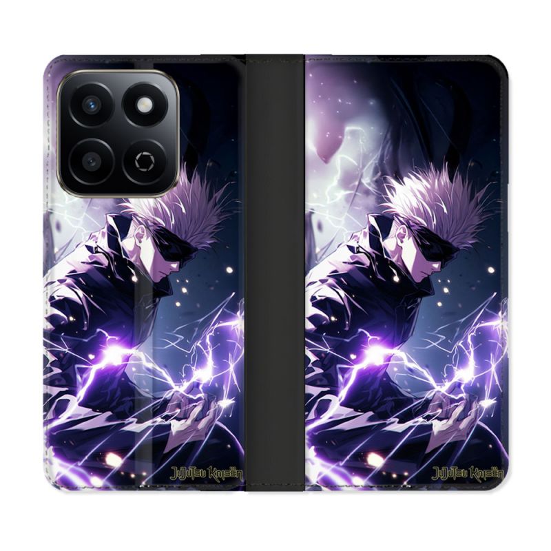 Housse cuir portefeuille Pour Honor 200 Smart 5G Manga Jujutsu Kaisen Gojo Saturo