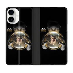 Housse cuir portefeuille Pour Iphone 17 Musique Jul Affiche