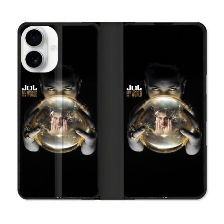 Housse cuir portefeuille Pour Iphone 17 Musique Jul Affiche