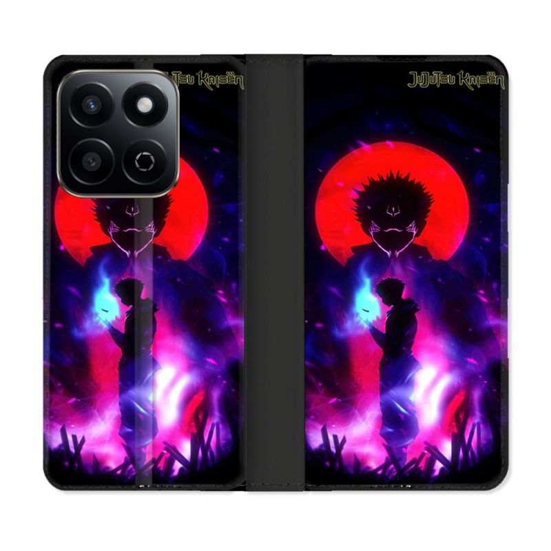 Housse cuir portefeuille Pour Honor 200 Smart 5G Manga Jujutsu Kaisen Itadori Sukuna