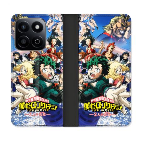 Housse cuir portefeuille Pour Honor 200 Smart 5G Manga My Hero Academia Affiche