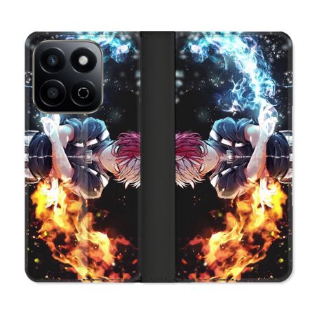 Housse cuir portefeuille Pour Honor 200 Smart 5G Manga My Hero Academia Shoto