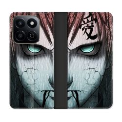 Housse cuir portefeuille Pour Honor 200 Smart 5G Manga Naruto Gaara